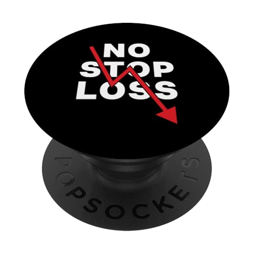 Stock Market Crash No Stop Loss Trading Bearish Daytrading PopSockets Adhesive PopGrip