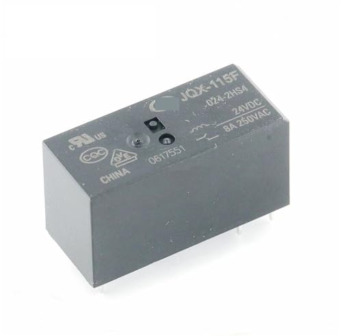 Relé JQX-115F-024-2HS4 de 24V 8A y componentes electrónicos HF115F para circuito impreso