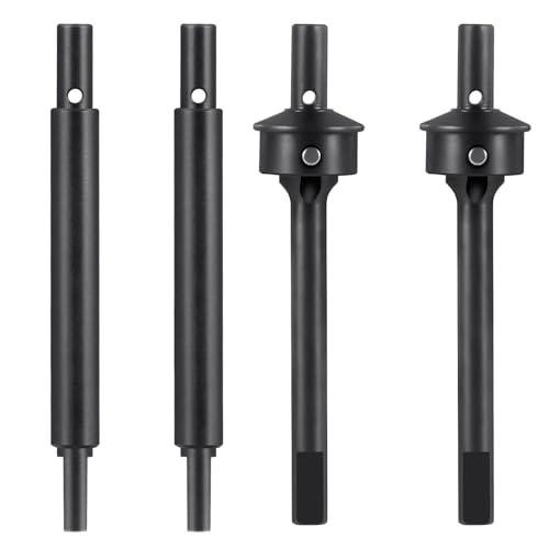 MORFUM Hard Steel Ascent-18 Front Rear Axle Drive Shaft Axle Dogbone CVD Compatible with 1/18 RC Crawler Redcat Ascent-18 Upgrade Replacement Part