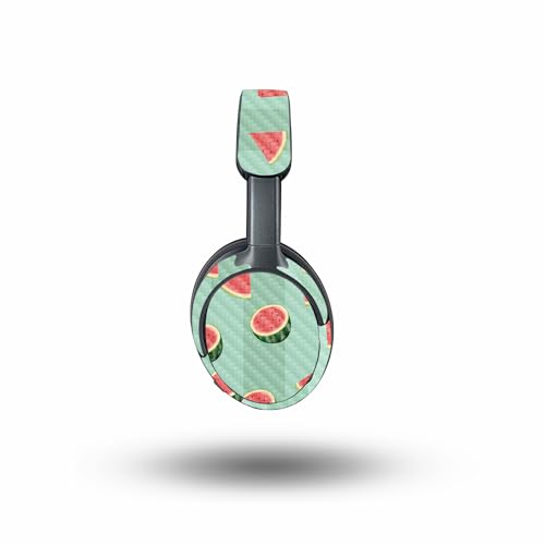 Image of MightySkins Carbon Fiber Skin Compatible with Bose QuietComfort Ultra - Watermelon Patch | Protective, Durable Textured Carbon Fiber Finish | Easy to Apply