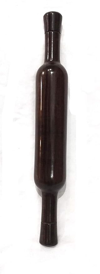 Aric-Pure Sheesham Wood Handmade Multi Purpose Roti Belan Chapati Roller, Rolling-(Pack of 1, Black)