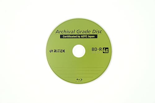 Image of 50 Pack Ritek BD-R 25GB 4X Archival Grade Blank Disc Certified by ADTC Japan