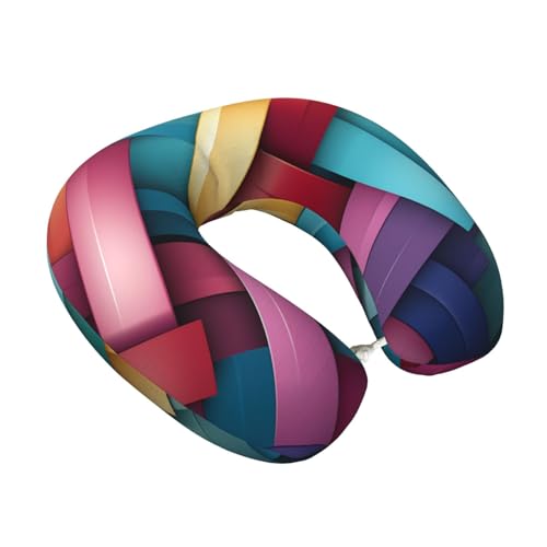 Almohada de memoria para cuello tamaño único color vivo miniatura 6