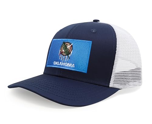 Image of International Tie State Hat for Men and Women, Adjustable Snapback Trucker Baseball Cap with Embroidered Patch
