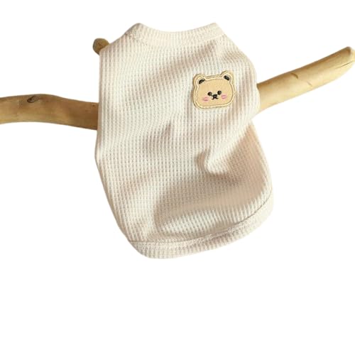 jkahh Vestiti estivi per cani, gilet traspirante per cuccioli, maglietta per costume da esterno, abbigliamento per animali domestici, bianco, XXL