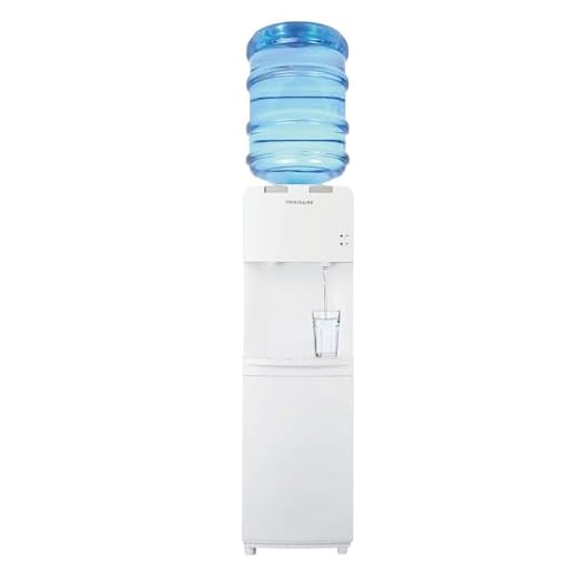 Frigidaire EFWC498, Top Load Hot & Cold Water Cooler Dispenser for Home, Garage, Dorm, RV & Cottage, 3 and 5 Gallon Bottles, 11" D x 11.5" W x 36" H, White