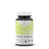 Black Walnut USDA Organic 60 Capsules | High-Potency Natural Supplement | Certified Organic Vegetarian Capsules and Organic Black Walnut (Juglans Nigra) Dried Hull (60 Capsules)