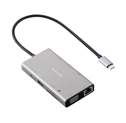 Amazon.co.jp: エレコム USB-C ハブ ドッキングステーション 10in1 3