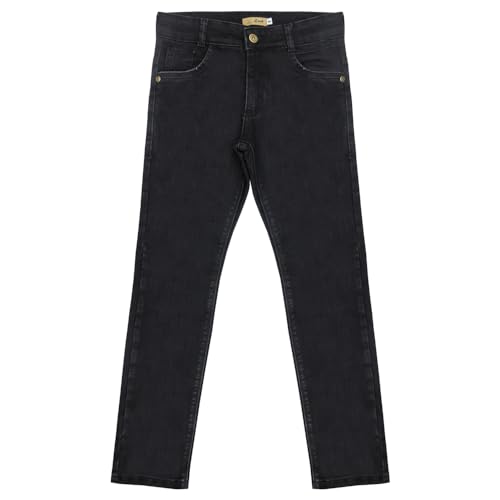 Calça Juvenil Look Jeans Skinny Preto - PRETO - 14