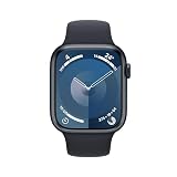 Apple Watch Series 9 (GPS, 45 mm) Smartwatch mit Aluminiumgehäuse und Sportarmband M/L in...