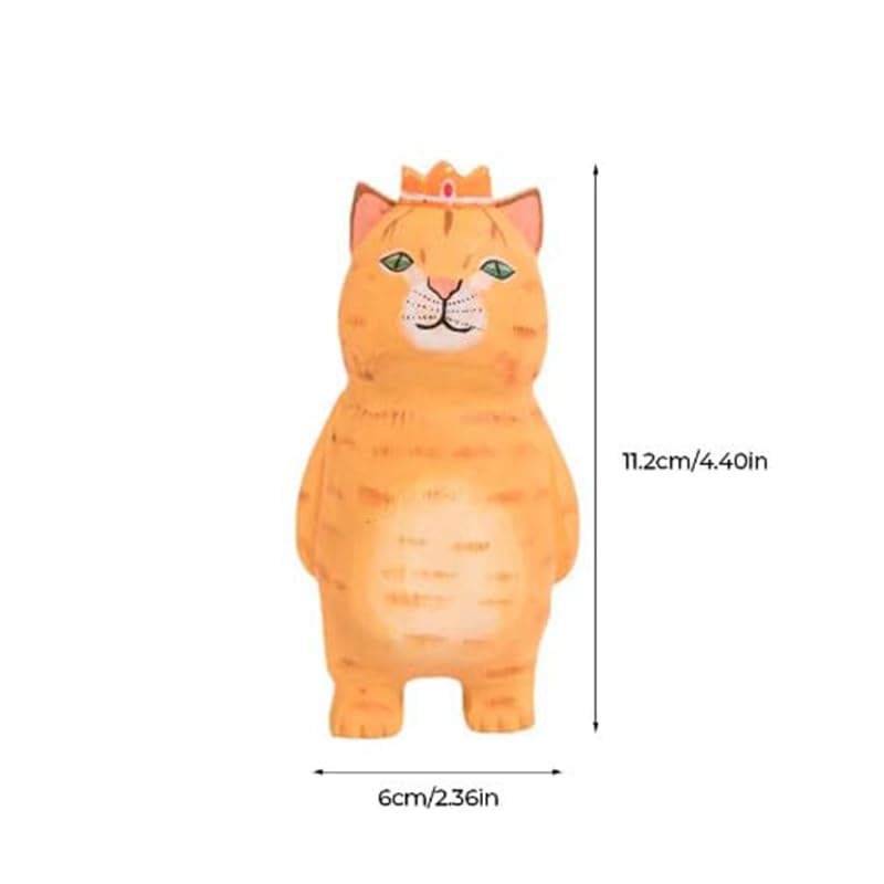 ネコ　猫　木彫　手描き　オブジェ　置物　インテリア　工芸品　美術品　A1364 Amazon.co.jp: ハンドメイド猫型木彫りオブジェ | 可愛らしいデザイン