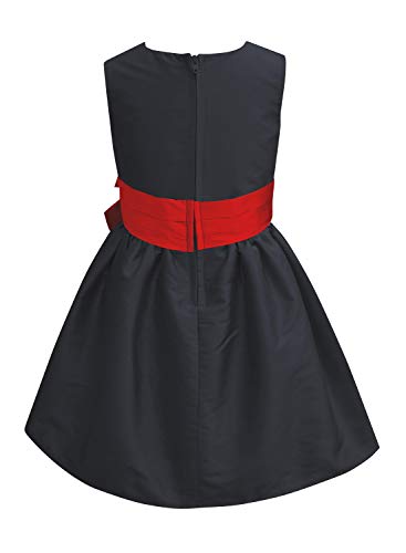 Image of A.T.U.N. All Things Uber nice Polyester Fit and Flare Special Occasion Dress (GDRS Pen BLR Navy 10-11 Years)