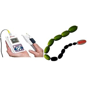 GIMA SATURIMETRO OXY 50 Pulsoximetro da Dito, Portatile, Professionale, Rileva Saturazione e Battito in Continuo& Orchidometro, misurazione testicoli