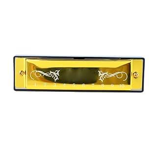 Orgue à Bouche, Longue Durée sans Déformation 20 Tune Harmonica 10 Trous Surface Lisse Léger Dur pour Salle de Classe pour Enfant (Or) - Les Beatles, Paul McCartney, John Lennon, RIngo Starr, George Harrison