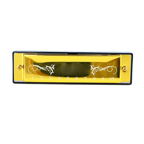 Orgue à Bouche, Longue Durée sans Déformation 20 Tune Harmonica 10 Trous Surface Lisse Léger Dur pour Salle de Classe pour Enfant (Or) - Les Beatles, Paul McCartney, John Lennon, RIngo Starr, George Harrison Orgue à Bouche, Longue Durée sans Déformation 20 Tune Harmonica 10 Trous Surface Lisse Léger Dur pour Salle de Classe pour Enfant (Or)