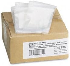 C-Line® Reclosable Small Parts Bags BAG,POLY,ZIP,RECLOSE,3X5 (Pack of2)