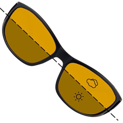 Fortis Gafas de sol envolventes polarizadas, de transición, ideales para la pesca.