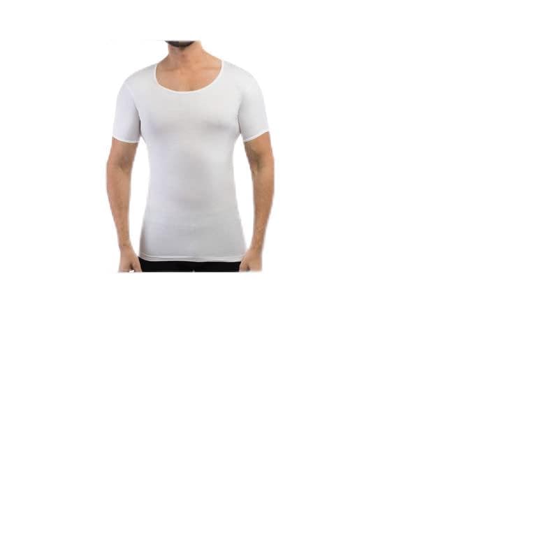 leader VIP Men's Cotton Vest - Premium Round Neck with Sleeves White (Pack of 4)-picture-21