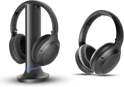 Avantree Opera Aura & Aria Aura Bundle – Auriculares TV inalámbricos Auracast con Clear Voice y amplificación de Volumen, compatibles con Dispositivos Auracast