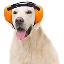 Dog Safety Ear Muffs Noise Dog Hearing Protection Dog Ear Protector from Thunder Dogs Ear Covers Quiet Ears for Anti Anxiety Dog Hat Fits Medium and Large Dog