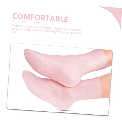 MERRYHAPY 1 Pair Moisturizing Socks Beach Socks Foot Protective Socks Skin-Friendly Care Socks Women Moisturizing Socks Elastic Long Socks Long Moisturizing Sock Moisturizing Foot Covers - Image 6