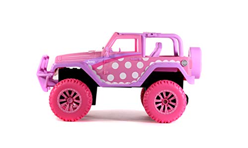 Disney Junior 1:16 Minnie Jeep Wrangler Rc Remote Control Truck, 2.4 Ghz Pink, Toys For Kids And Adults #TOP4