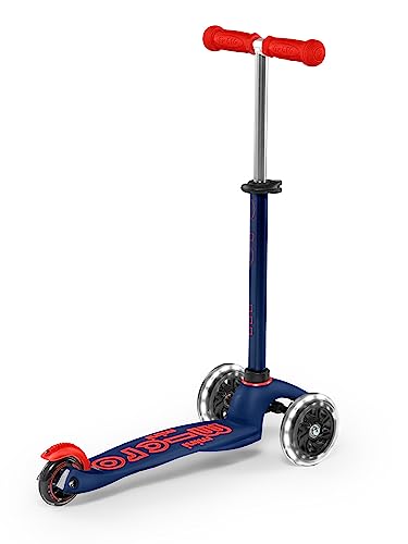 Micro Kickboard | Mini Deluxe LED | Three-Wheeled | Lean-to-Steer Swiss-Designed Micro Scooter | Motion-Activated Light-Up Wheels | Toddlers & Children Ages 2-5