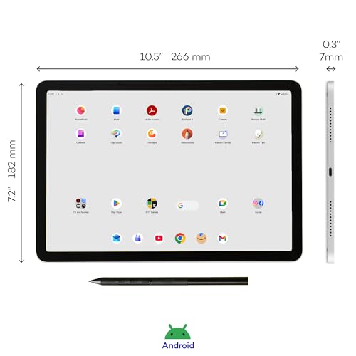 Image of Wacom MovinkPad 11, Android Mobile Drawing Tablet, 11 inch with Battery-Free Slim Pro Pen 3, 8GB RAM /128 GB Storage, Quick Draw Feature, Anti-Glare Etched Glass Matte Screen, No Computer Needed