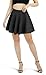 Urban CoCo Women's Basic Versatile Stretchy Flared Casual Mini Skater Skirt (Medium, Black)