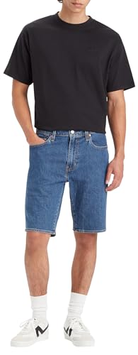 Levi's Men's 405 Standard MID Length, Blue Core Cool Short, 34W 1