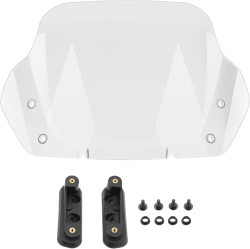 Image of 14 inch Clear Wave Windshield Windscreen Wind Splitter Compatible for Harley Davidson CVO Street Glide FLHXSE 2023-2024, Street Glide FLHX 2024-up