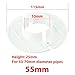 PP Cable Entry Cover for AC Pipes, Conduit & Wiring – Frost Resistant, High White Hole Cover, 40mm to 80mm Adjustable Diameter, for Easy Install(55mm)