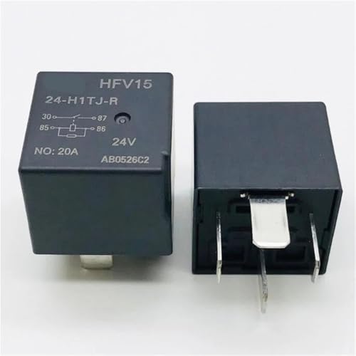 Relais 24VDC HFV1524H1TJ-R contact cuivre 20A à 4 broches