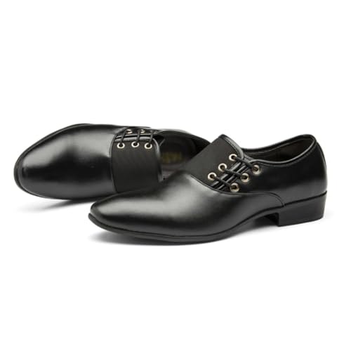 Formal Leather Shoes for Men Lace Up Oxfords Casual Business Black Leather Shoes for Male Wedding Party Office Work Wedding Tuxedo Shoes2
