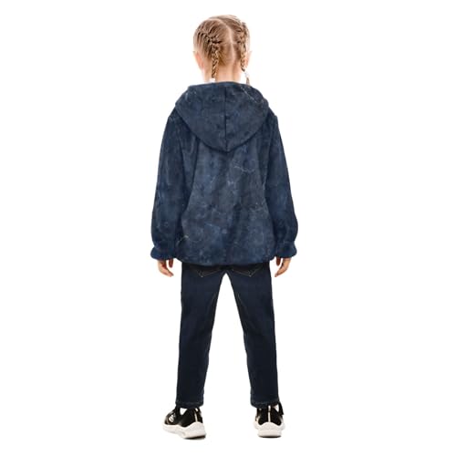 GuoChe Dark Blue Marble Girls Sherpa Lined4