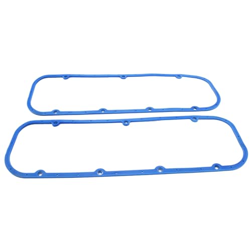 Image of Steel Core Rubber Valve Cover Gaskets Compatible With 1965-1985 Chevy Engine BBC Big Block 396 427 454 502,-Blue