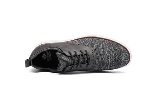 Image of DECARSDZ Men's Casual Dress Shoes Knit Lightweight Breathable Lace-Up Shoes Walking Work Sneakers Fashion Sneaker