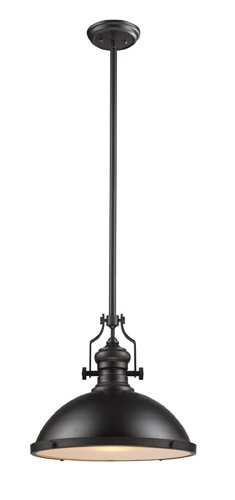 Limited Discount Elk 66138-1 Chadwick 1-Light 14-Inch Pendant, Oiled Bronze