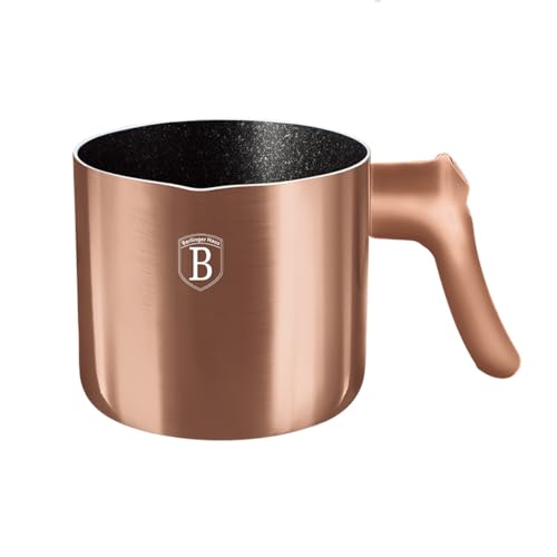 Granit Milchtopf Töpf für Milch 1.2L mit Antihaftbeschichtung BERLINGER HAUS Rose Gold BH-1966