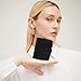 Sunwel Fashion Small Vegan Leather Wallet for Women RFID Blocking Ladies 13 Card Holder with Double Zipper Pocket (BLACK)