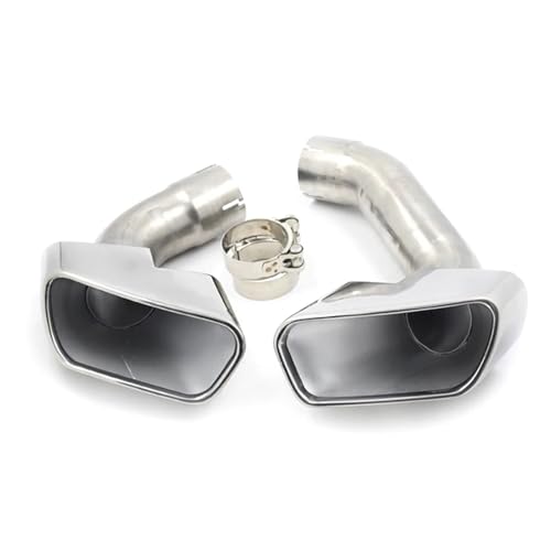 Silencieux carré pour BMW X5 F15 anti-corrosion embout argenté