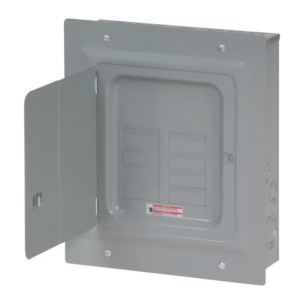 Load Center, 8 Spaces, 125A, 120/240V AC, Main Lug, 1 Phase, Mfr: BR816L125FDP-A