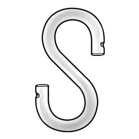 GRAINGER APPROVED S Hook, 5/16 in. Opening, 1-3/4 in., PK10