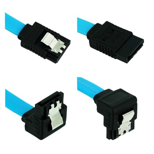 Cable SATA 3.0 para disco duro SSD con adaptador 90° de alta velocidad miniatura 2