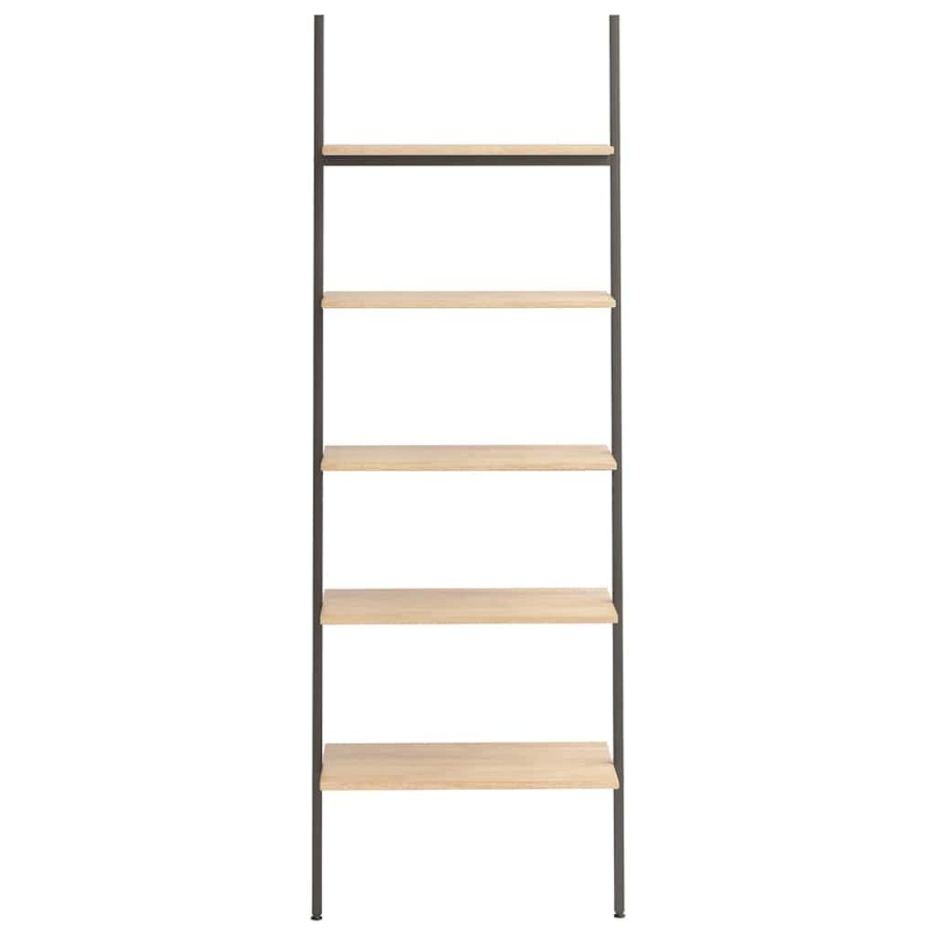 Scaffale a scala con 5 ripiani, 64 x 34 x 185,5 cm, marrone