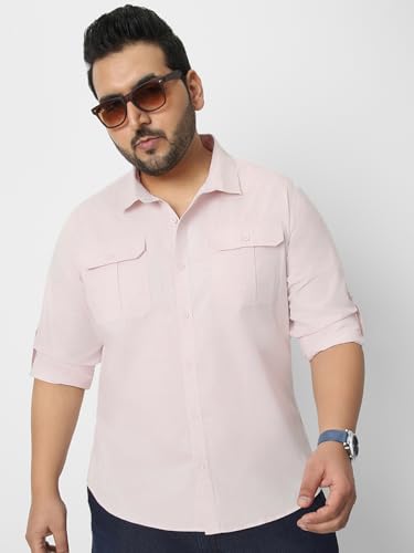 Image of Urbano Plus Men's Cotton Full Sleeve Regular Fit Casual Solid Shirt