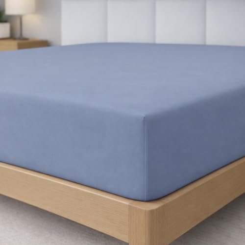 Degrees Home Collection - Sábana Bajera Ajustable 90x190x33 Cm - Microfibra De Poliéster, Calidad Oeko Tex Sin Tóxicos, Super Suave - Azul Grisaceo Degrees Home Collection - Sábana Bajera Ajustable 90x190x33 Cm - Microfibra De Poliéster, Calidad Oeko Tex Sin Tóxicos, Super Suave - Azul Grisaceo