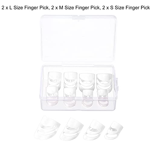 sourcing map Guitare Doigt Médiators XL L M S Dimension Blanc avec Rangement Boîte pour Guitare Basse Ukulélé Paquet de… - Les Beatles, Paul McCartney, John Lennon, RIngo Starr, George Harrison sourcing map Guitare Doigt Médiators XL L M S Dimension Blanc avec Rangement Boîte pour Guitare Basse Ukulélé Paquet de… – Image 4