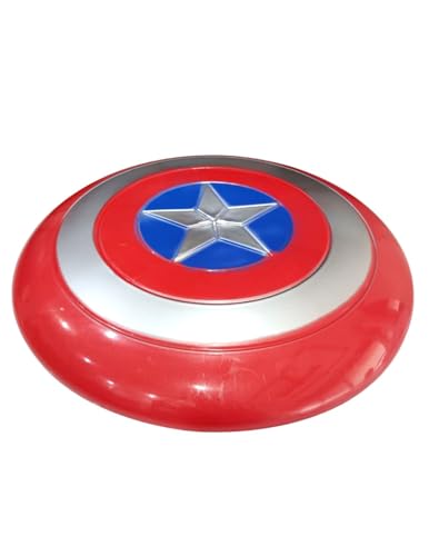 Image of BookMyCostume Buy Metal Look American Superhero Shield Kids Fancy Dress Accessory Kids,Red