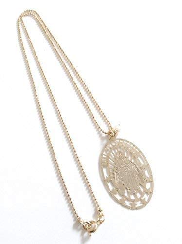 Miniatura 3 de SIFRIMANIA Virgin Mary Pendant 17" Ball Chain Medalla Virgen de la Milagrosa